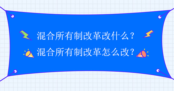 混合所有制改革改什么？国企混合所有制改革怎么改？