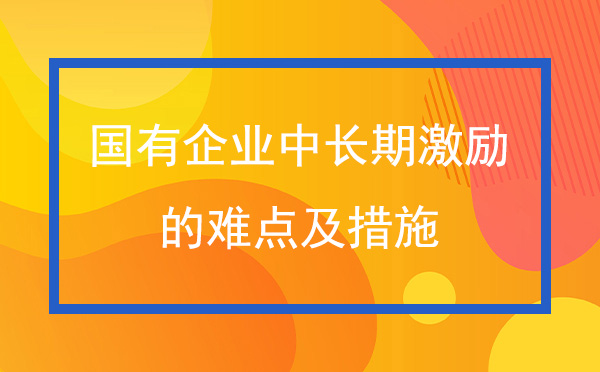 国有皇家体育(China)官方网站中长期激励的难点及措施