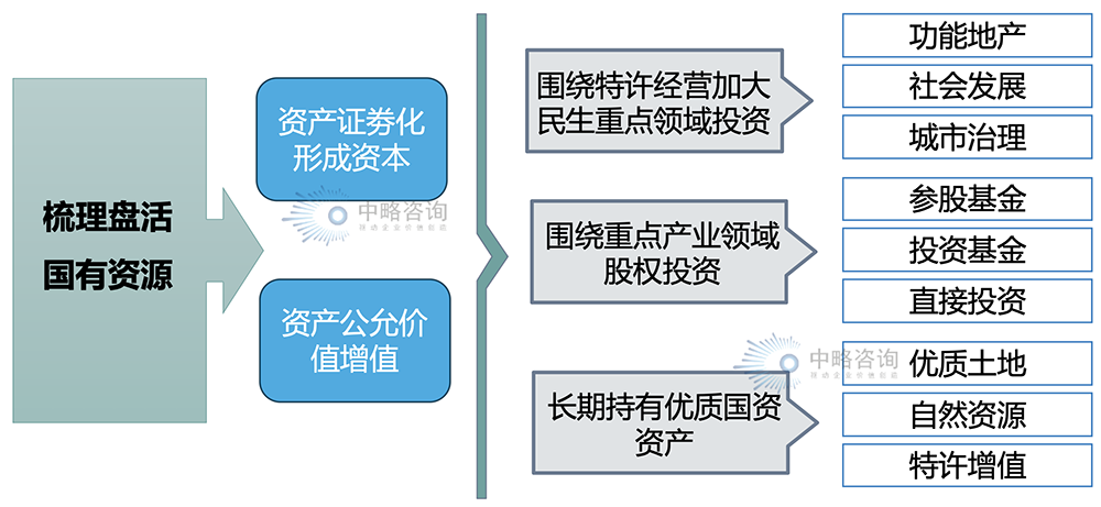 国有平台公司盘活国有资源的框架